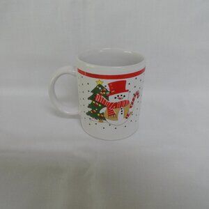 Christmas Coffee Cup, Snowman, Candy Cane, Tree